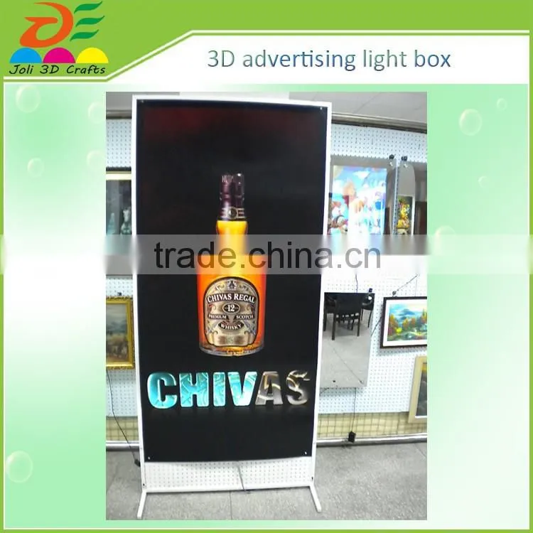 custom print business ceter square 3D light box