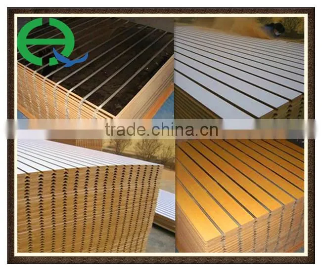hot sale melamine slatwall/slot mdf board