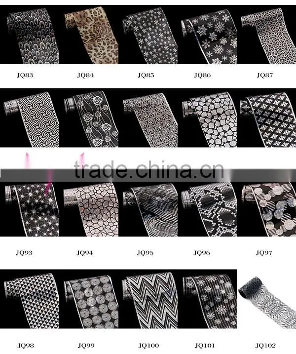 New fashion lace nail transfer foil,Moglad nail art star transfer foil design