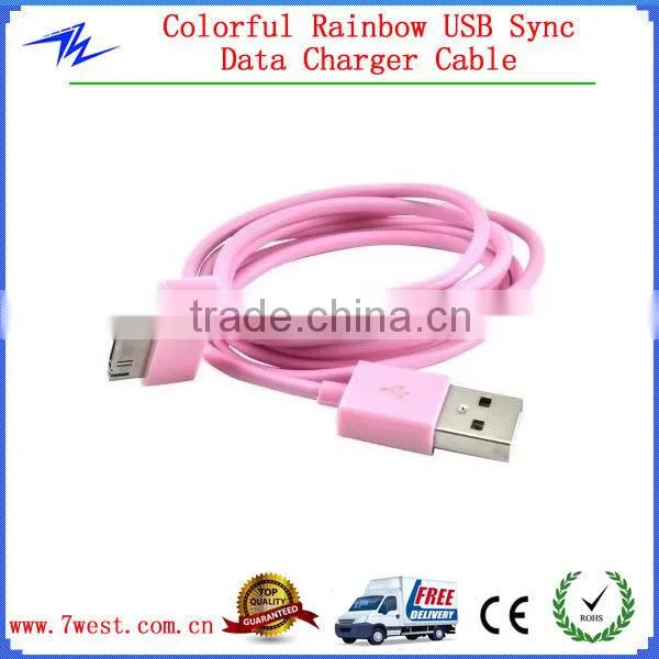 Colorful Micro USB Cable for samsung,Micro USB Sync Data Charger Cable for iphone