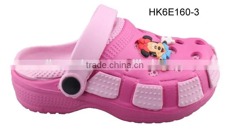 2016 Double layer colorful printing upper Kids clogs, Anti Skiding Dots clogs