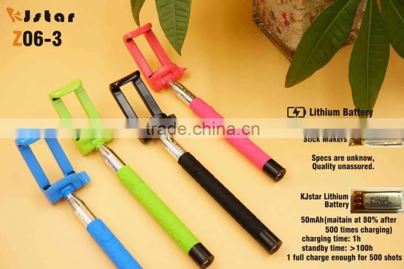 2015 original KJSTAR new bluetooth foldable selfie stick monopod