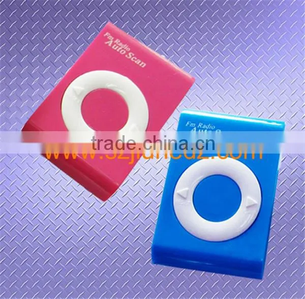 Promotional Mini FM Auto Scan Radio With Back Clip