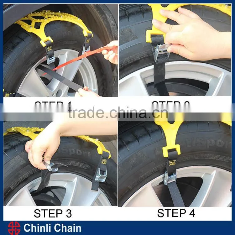 Quick mounting TPU Rubber snow chain for passenger car