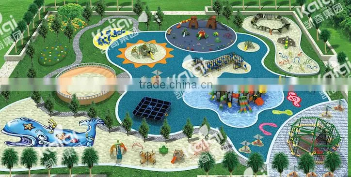 Kaiqi NonToxic Playground Equipment Trampoline Series with international standard KQ60153B