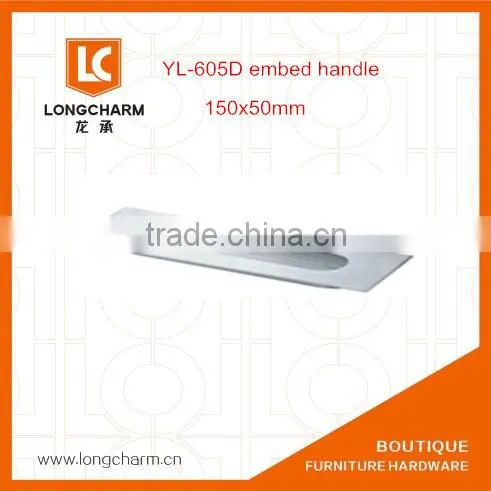 long rectangular hidden handle and knob SS door handle from Guangzhou hardware