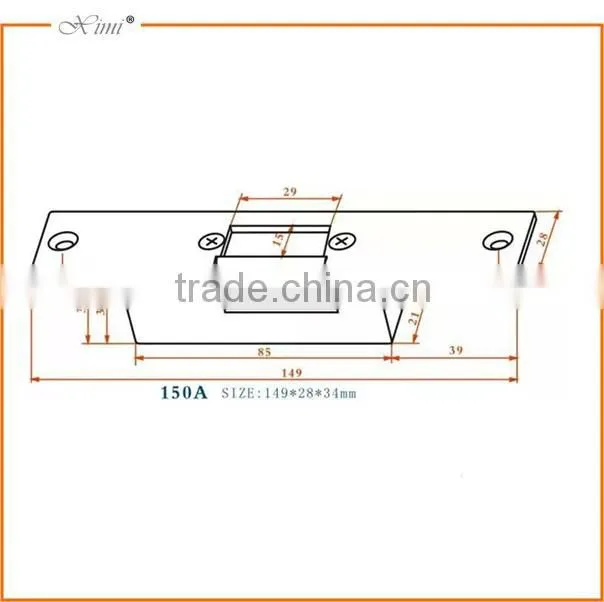 Cheapest free shipping electric lock electric striker for access control system NO type power to open electric striker