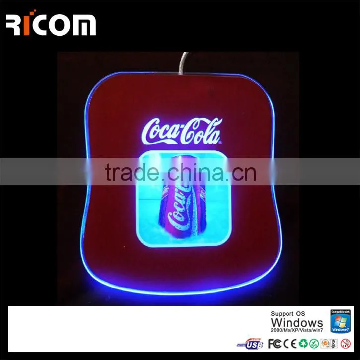 high quality LED advertising mouse pad,innovative promotional mouse pad,gift mouse pad--MP225--Shenzhen Ricom