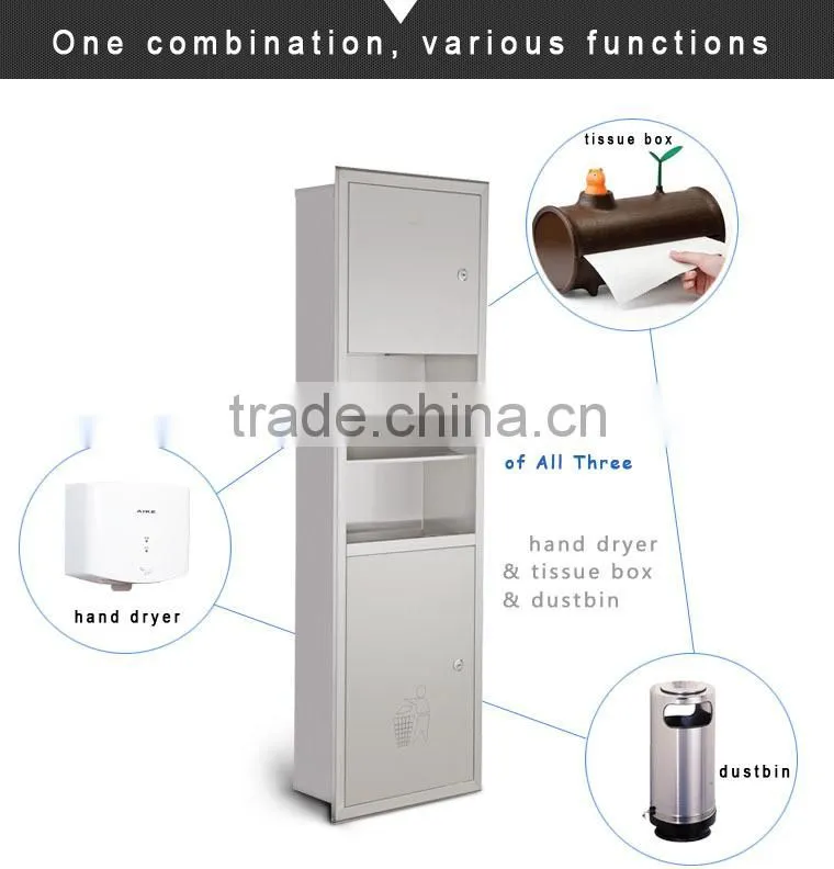 Bathroom Necessity Various Function Combination Stainless Steel Automatic Hand Dryer