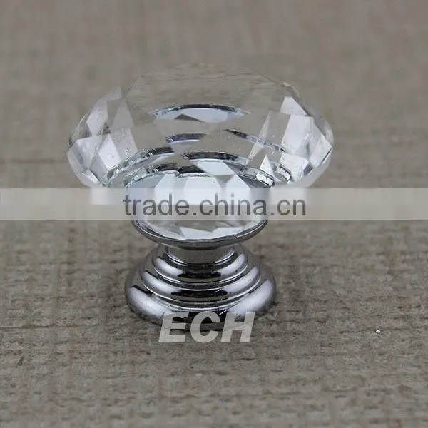 China supplier ECH zinc crystal cabinet knob