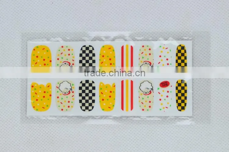 OEM Christmas Theme 3D Nial Sticker Nail Polish Sticker