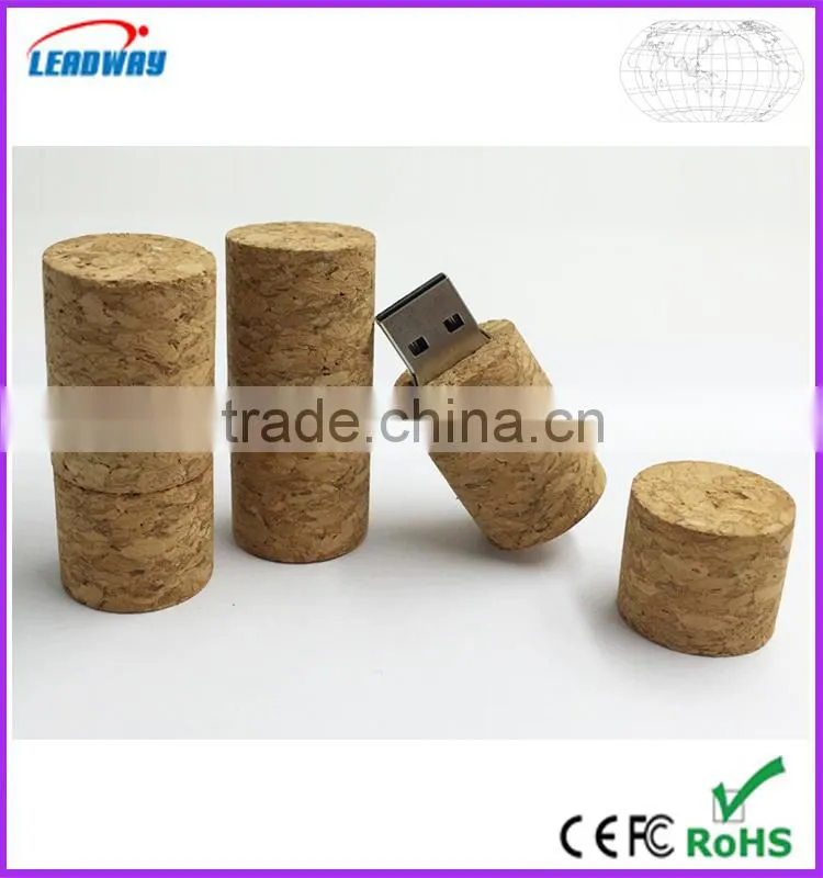 Promotional gifts cork usb flash memory