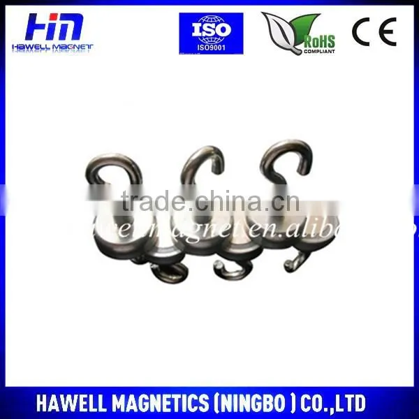 Sintered permanent NdFeB magnet hook