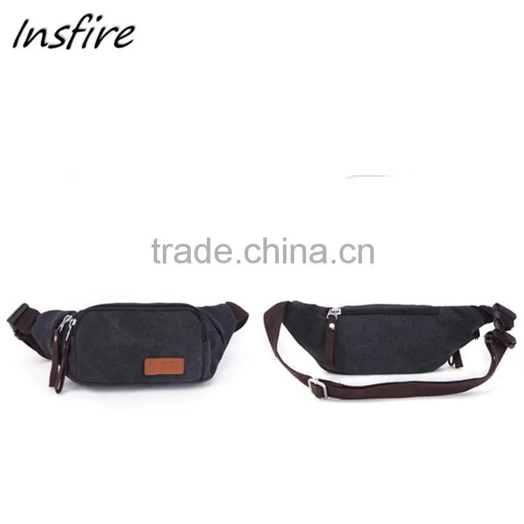 2016 outdoor waist bag fashionable classical canvas waist leg bag