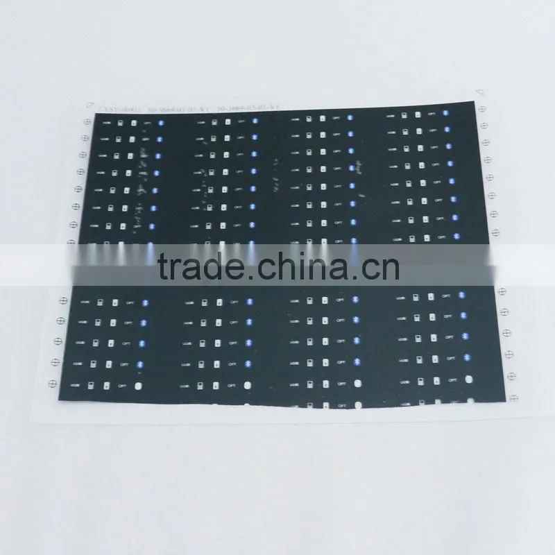 Thin Black PC sheet with print