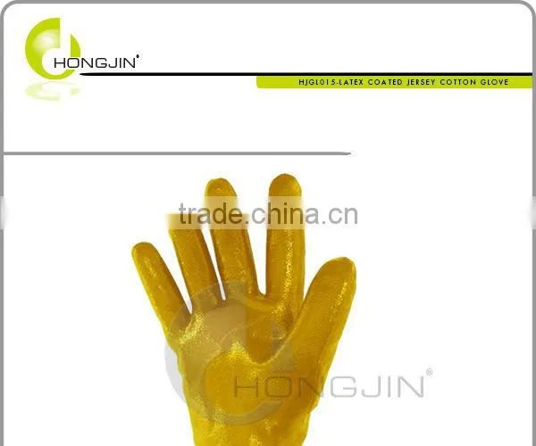 Latex Coated Jersey Cotton Glove