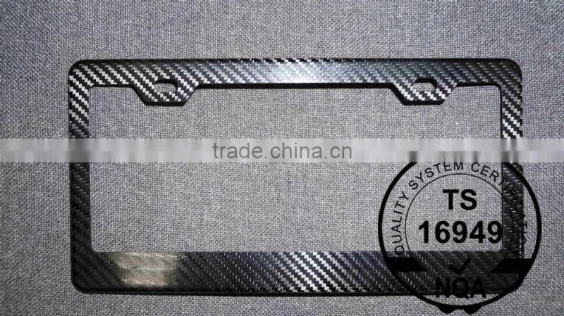 UNIVISAL CARBON FIBER license plate frame for USA
