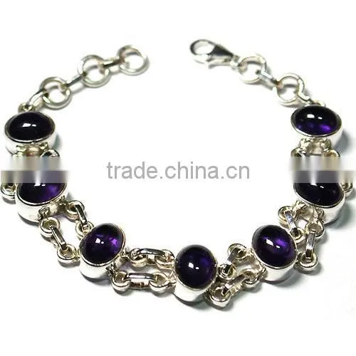 Natural Tibetan Turquoise 925 Stelring Silver Bracelet