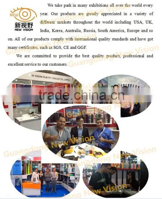 High quality car exterior accessories UV blocking adhesive static cling window film