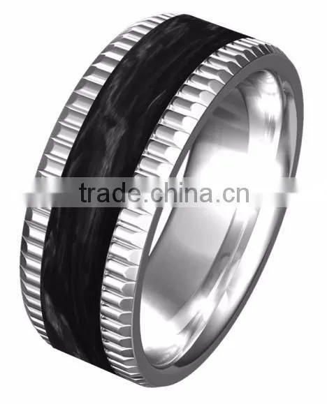 Factory Direct Wholesale Jewelry Ring Carbon Fiber Ring Tungsten Carbide Ring men