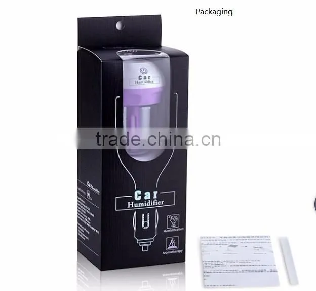 50ml aroma 180 degree rotation mini car humidifier ultrasonic car air purifier