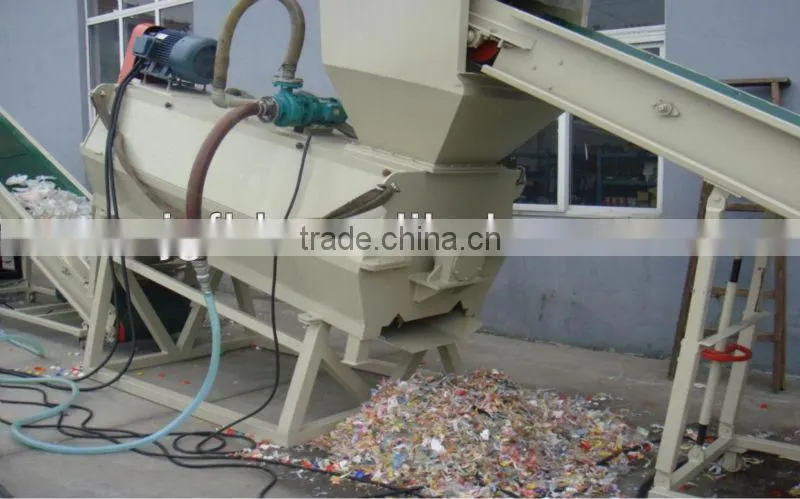 Plastic pet bottles recycling and washing production line