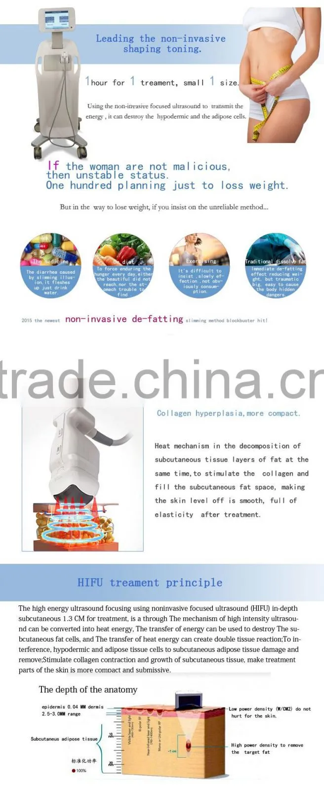 whole price ultrasound body slimming hifu ultra therapy