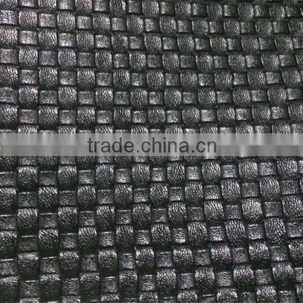 Weave embossed PVC leather sofa fabric material prices with good quality