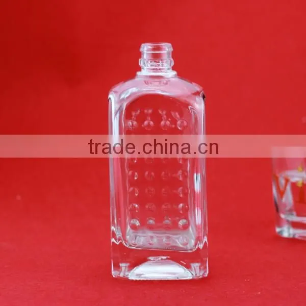 Fanctory direct sale frosted cork bottles 500ml super flint glass bottle aluminium cap water bottle