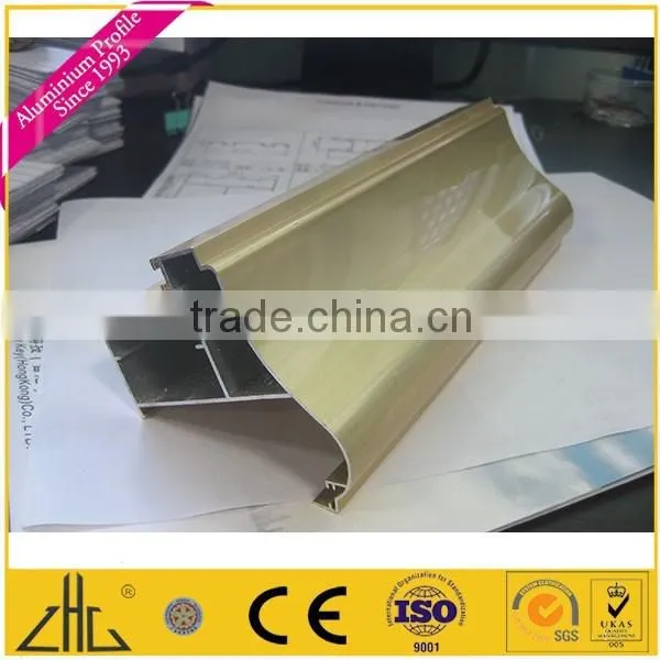 Wow!!! Electrophoresis champagne, pure white, black aluminium profile hollow section / wood color electrophoresis aluminium pipe