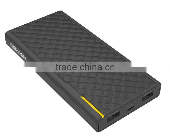 new 2a output portable quick charge 2.0 power bank 10800 mah