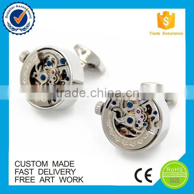 Upscale suit shirt cufflinks with custom logo