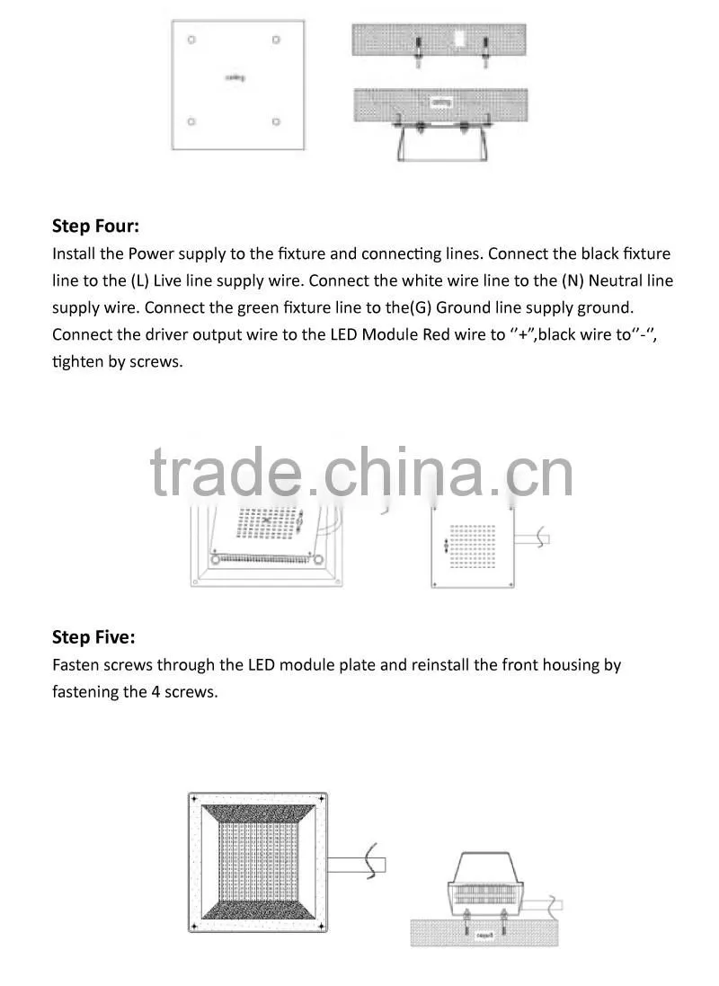 UL 40W LED Canopy Light with 5 Year Warranty for Parking Garage Lighting