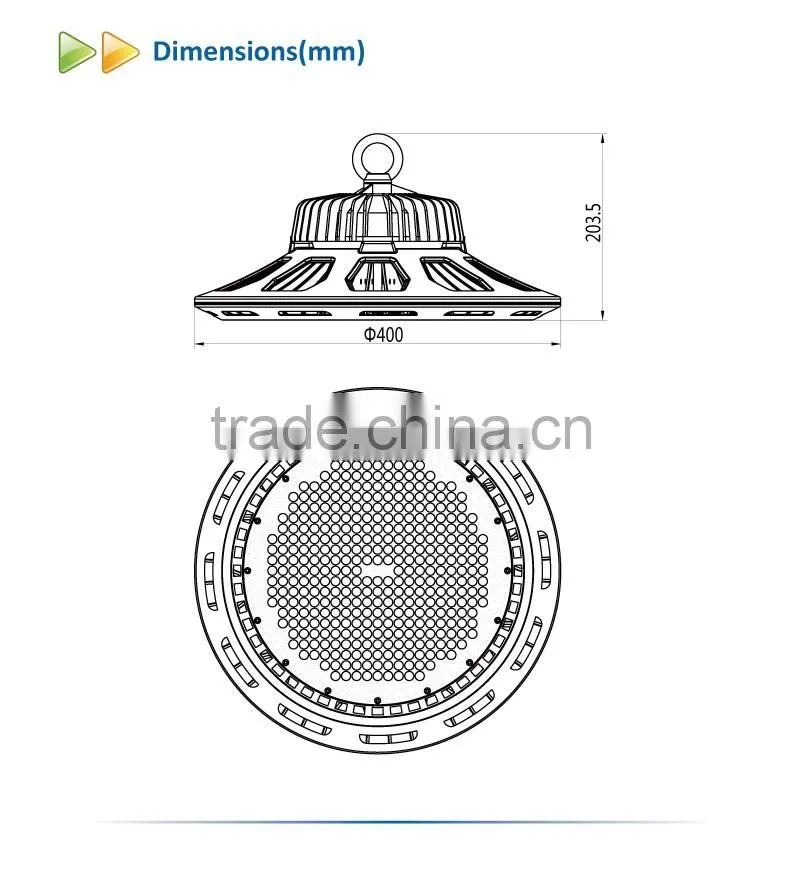 Profession Industrial Lighting UFO LED High Bay Light 240W