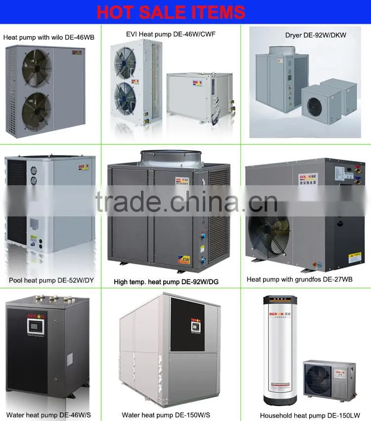 Mini High efficiency Wilo pump heat pump R410a from manufacturer with 10 years OEM experiences