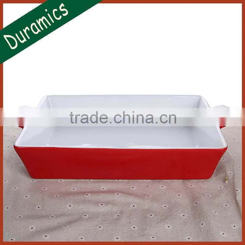 Rectangular baking dish stoneware bakeware