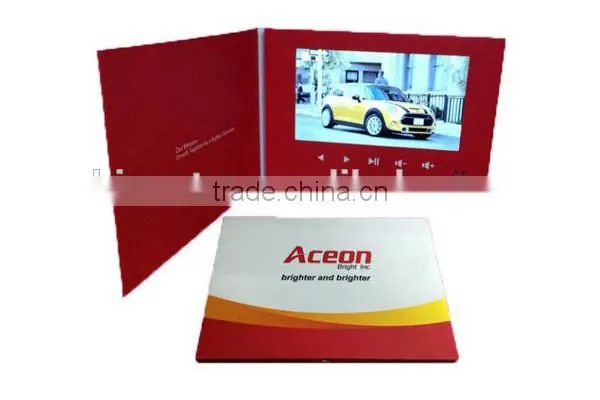 Alibaba golden member Customize 7'' Tft Video Book For Promotion And Advertising