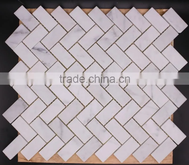 China want to sell white carrara marble mosaic