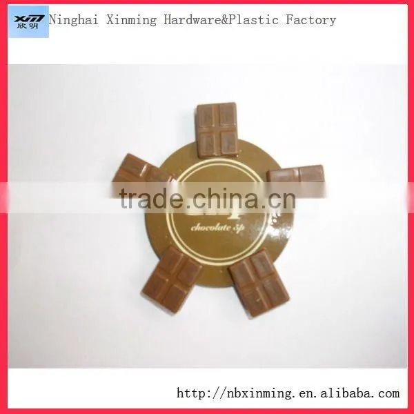 Chocolate shape plastic push pin