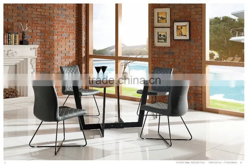 TB popular wrought iron modern dining room furniture set