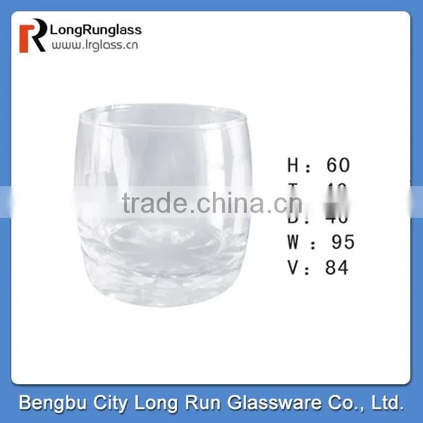 LongRun 84ml latest design top sale charming drinking wine glass cup tea glass cup sets