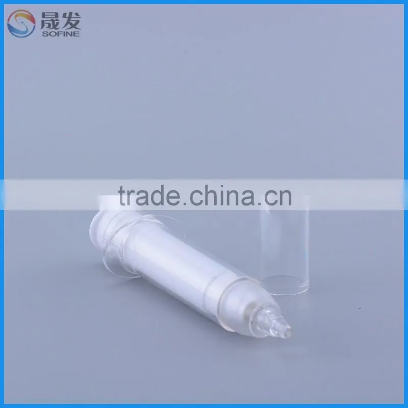 Wholesale PP plastic elegant pointy airless bottle for cosmetic
