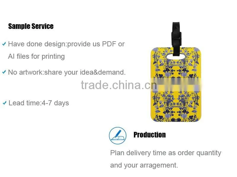 High Quality Soft Pvc Personalized Luggage Hang Tag Tags Packaging