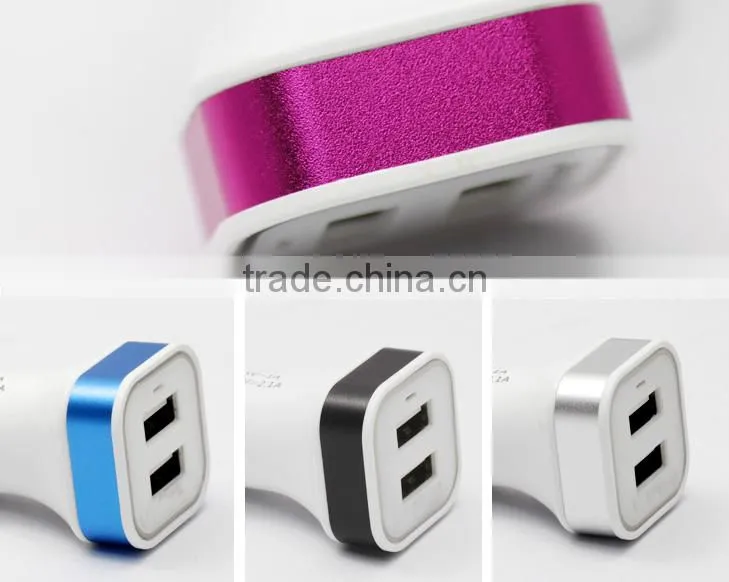 Dual usb car charger 5v 3a for Samsung Galaxy S S4 S3 S2 Note 3 Note 2 Tablet