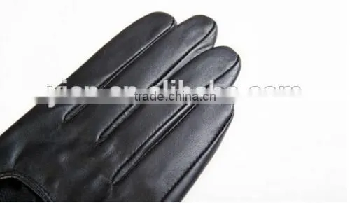Black Leather Wholesale Gloves Fashion Ladies Wholesale Gloves