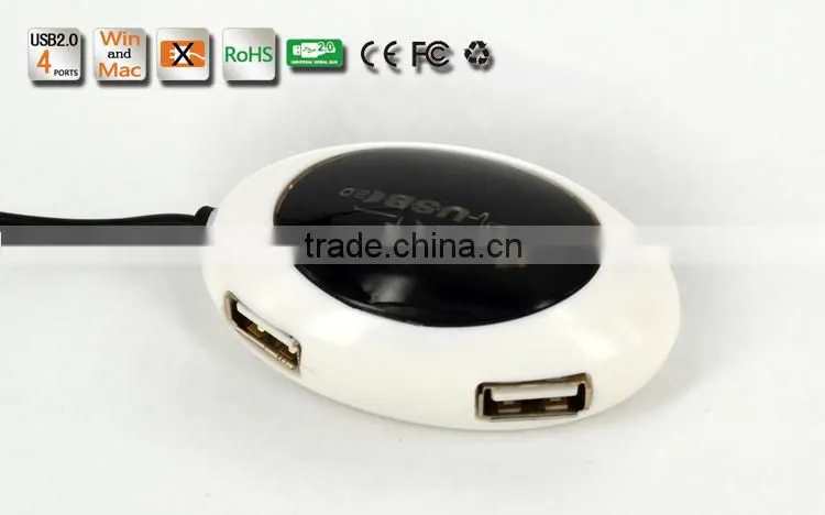 High Speed 4 Port USB HUB 2.0 USB Splitter Adapter for Notebook/Tablet Computer PC Peripherals Accessories
