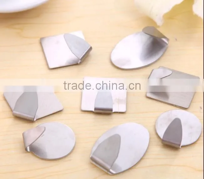 fashional stainless steel adhesive picture rail hooks and steel sticker hook