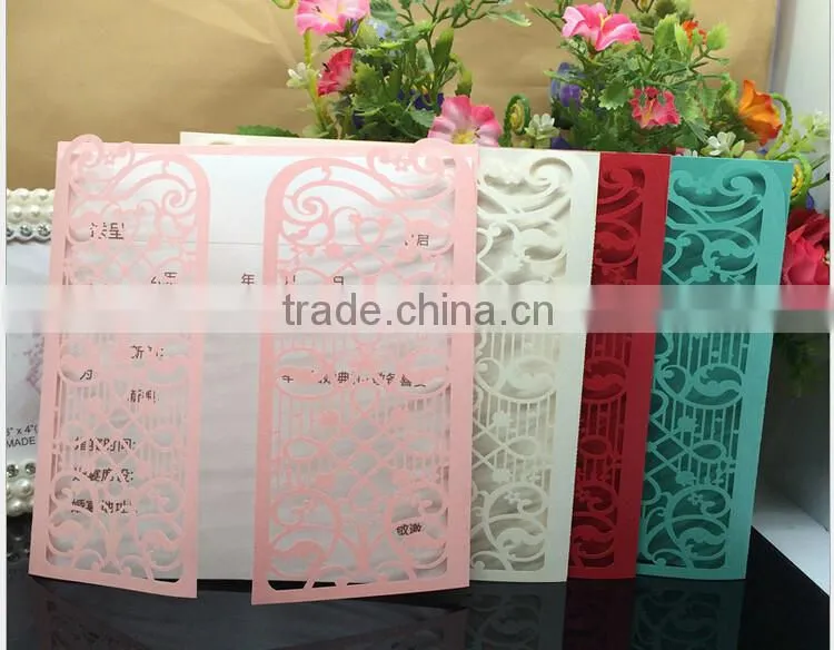 High quality invitations card for wedding