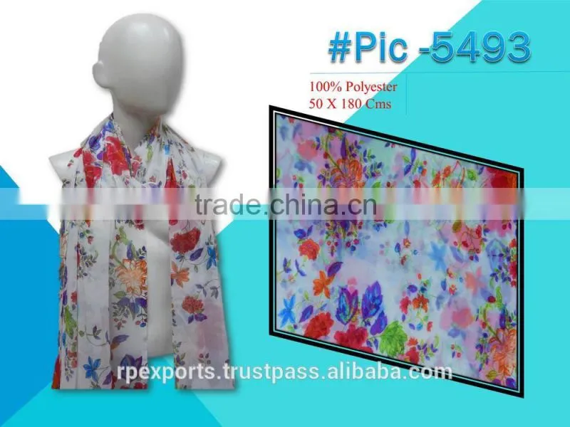 100% polyester spun Beach Pareo & scarves