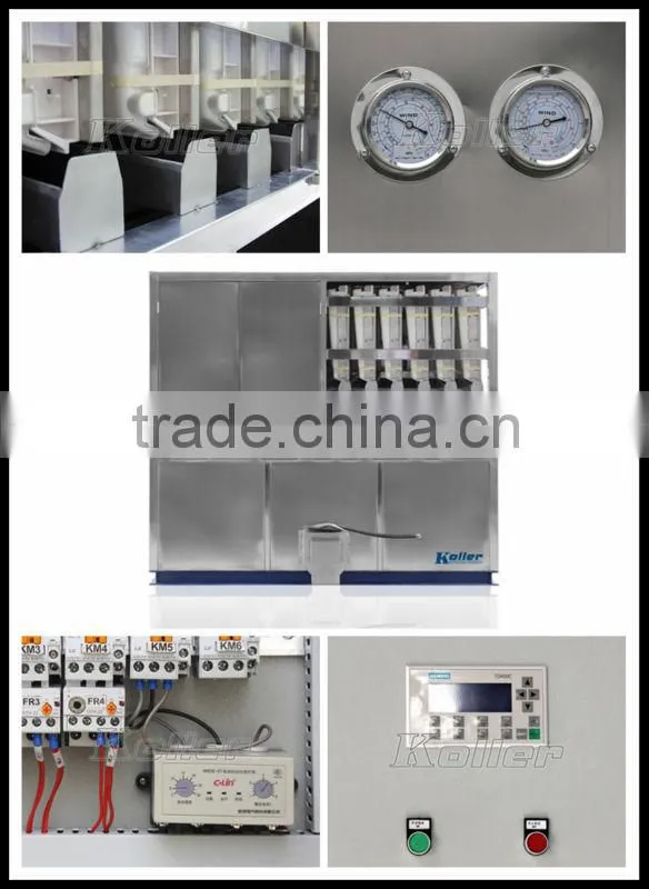 Koller 3 TPD commercial ice cube making machine with PLC controller for bars CV3000